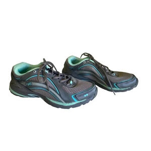 RYKA 9.5 M Sky Walk Fitness Performance Walking Shoe Womens Sneakers Grey Aqua